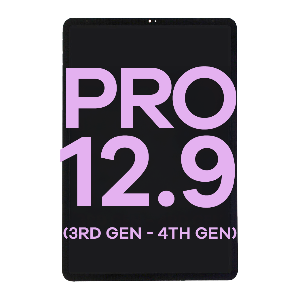 LCD Assembly With Digitizer For iPad Pro 12.9" 3rd Gen (2018) / iPad 12.9" 4th Gen (2020) (Refurbished) (black)