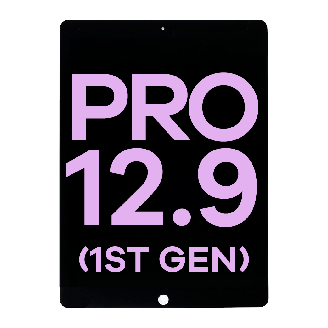LCD Assembly With Digitizer & Daughter Board Flex Pre-Installed For iPad Pro 12.9" 1st Gen (2015) (Refurbished) (Black)