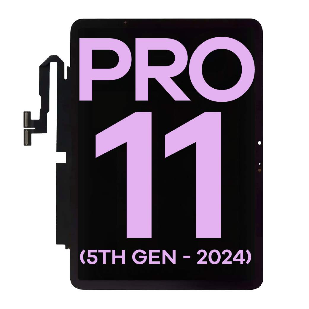 OLED Assembly With Digitizer For iPad Pro 11" 5th Gen (2024) (WiFi / Cellular) (Refurbished) (black)