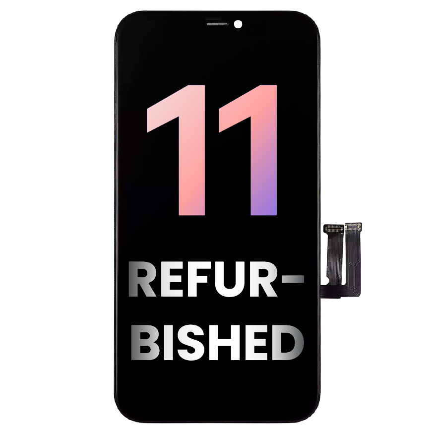 LCD Assembly With Steel Plate Pre-Installed For iPhone 11  (Refurbished Original)