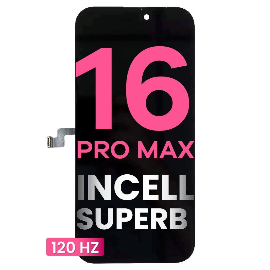 LCD Assembly For iPhone 16 Pro Max (Aftermarket: Incell SuperB) (120HZ)