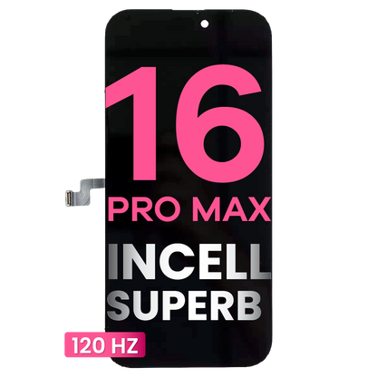 LCD Assembly For iPhone 16 Pro Max (Aftermarket: Incell SuperB) (120HZ)