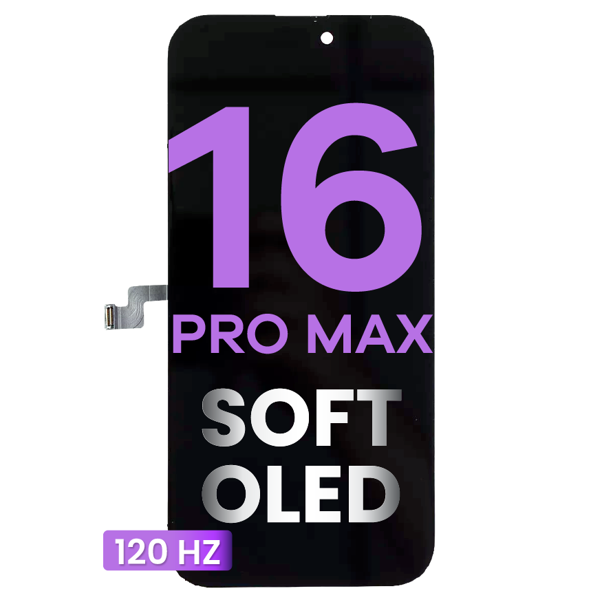 LCD Assembly For iPhone 16 Pro Max (Aftermarket: SOFT OLED) (120HZ)