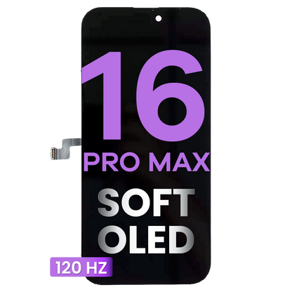 LCD Assembly For iPhone 16 Pro Max (Aftermarket: SOFT OLED) (120HZ)