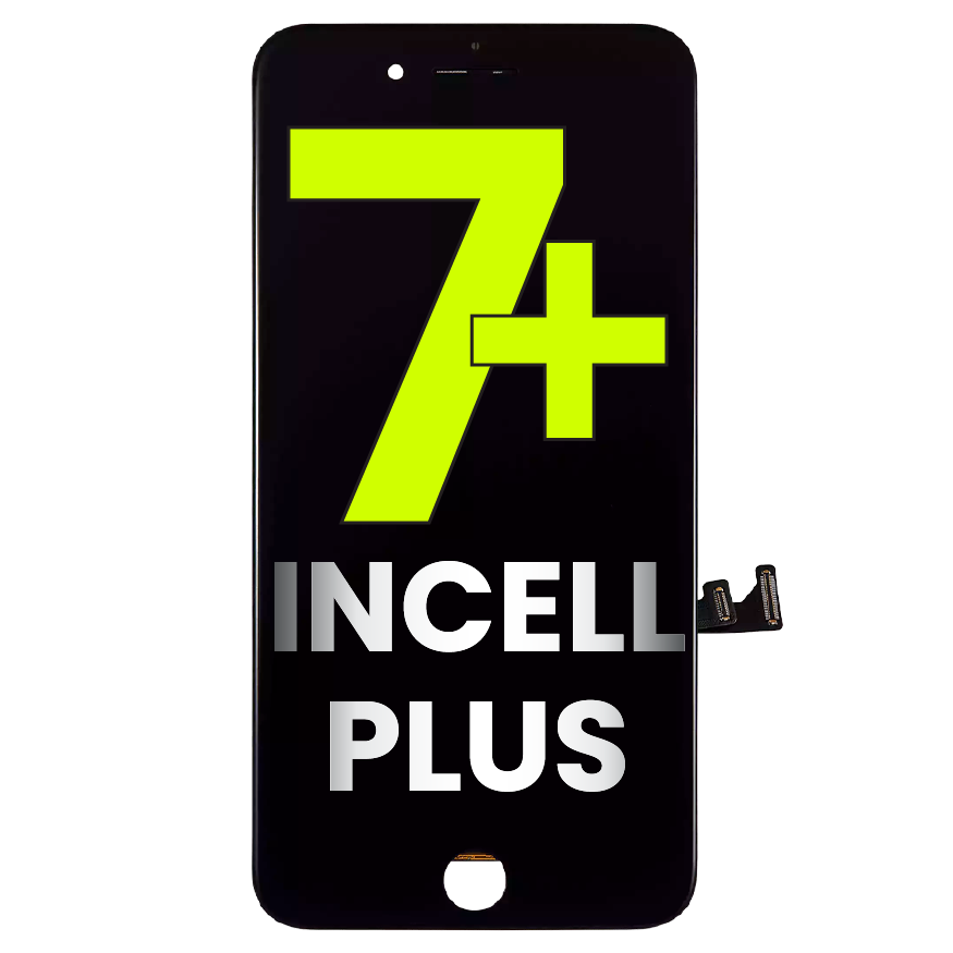 LCD Assembly With Steel Plate For iPhone 7 Plus (Aftermarket) (Black)