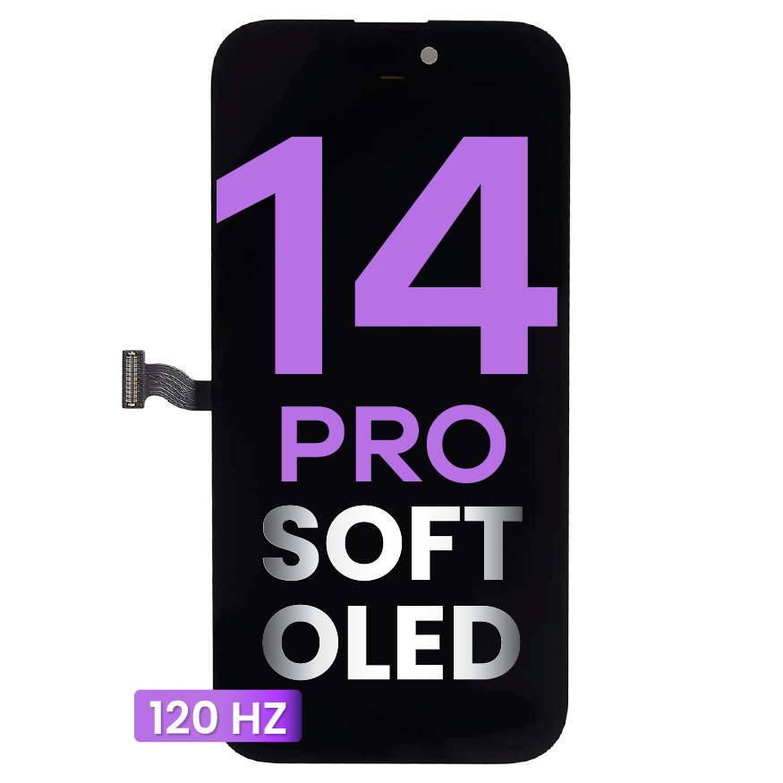 OLED Assembly Compatible For iPhone 14 Pro (Aftermarket Pro: Soft OLED) (120HZ)