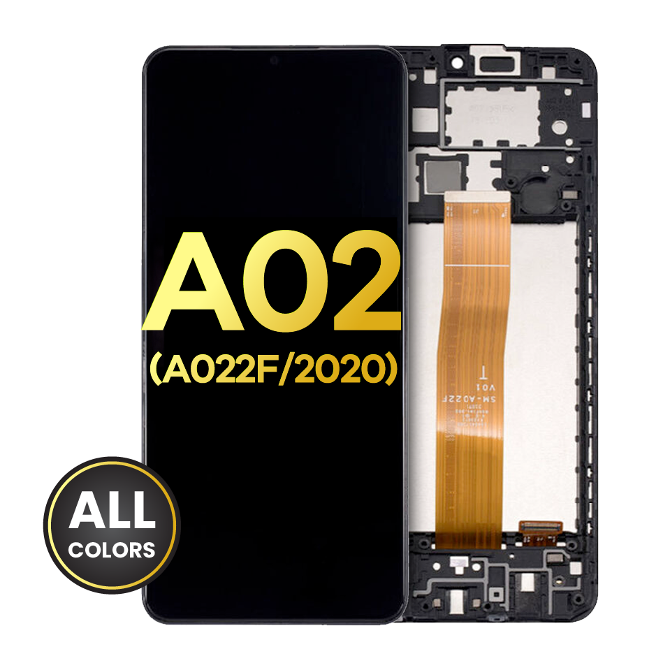 LCD Assembly With Frame For Samsung Galaxy A02 (A022F / 2020) (Refurbished) (All Colors)