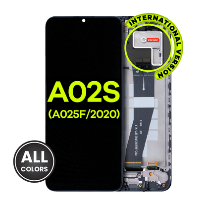 LCD Assembly With Frame For Samsung Galaxy A02S (A025F / 2020) (International Version) (Service Pack) (All Colors)