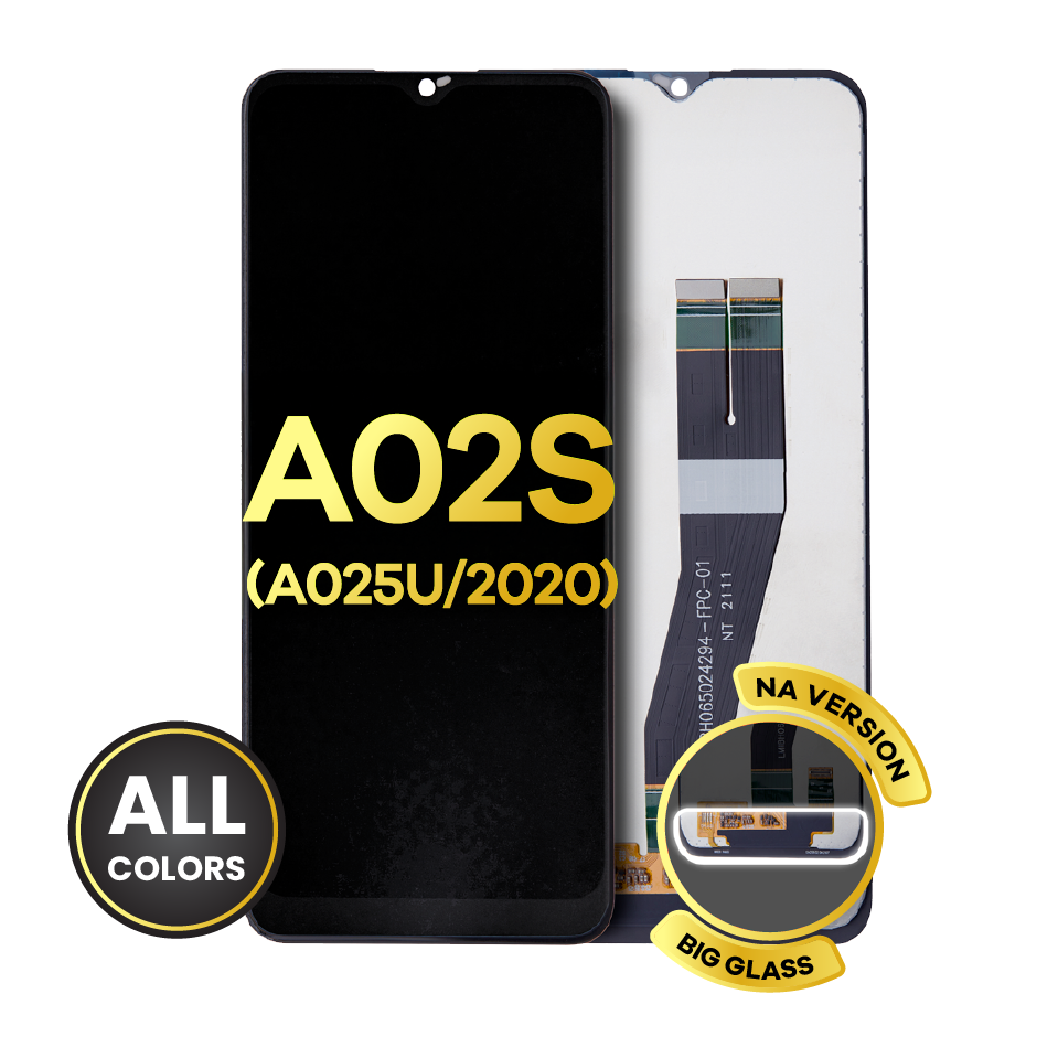 LCD Assembly Without Frame For Samsung Galaxy A02S (A025U / 2020) (US Version) (Refurbished) (All Colors)