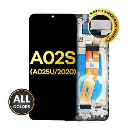 LCD Assembly With Frame For Samsung Galaxy A02S (A025U / 2020) (US Version) (Refurbished) (All Colors)