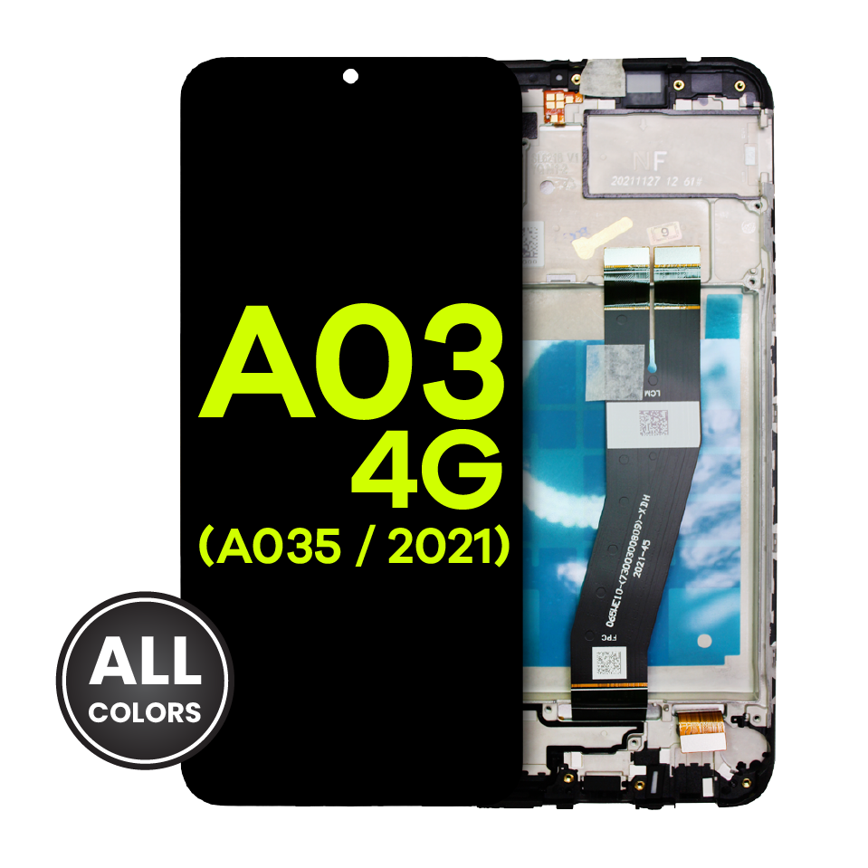 LCD Assembly With Frame For Samsung Galaxy A03 (A035 / 2021) (International Version) (Service Pack) (All Colors)