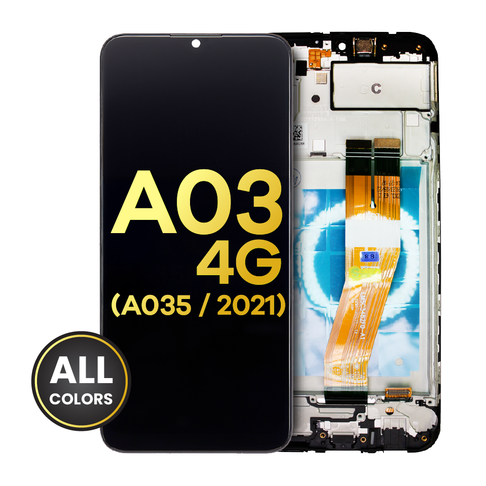 LCD Assembly With Frame For Samsung Galaxy A03 (A035F / 2021) (International Version) (Refurbished) (All Colors)