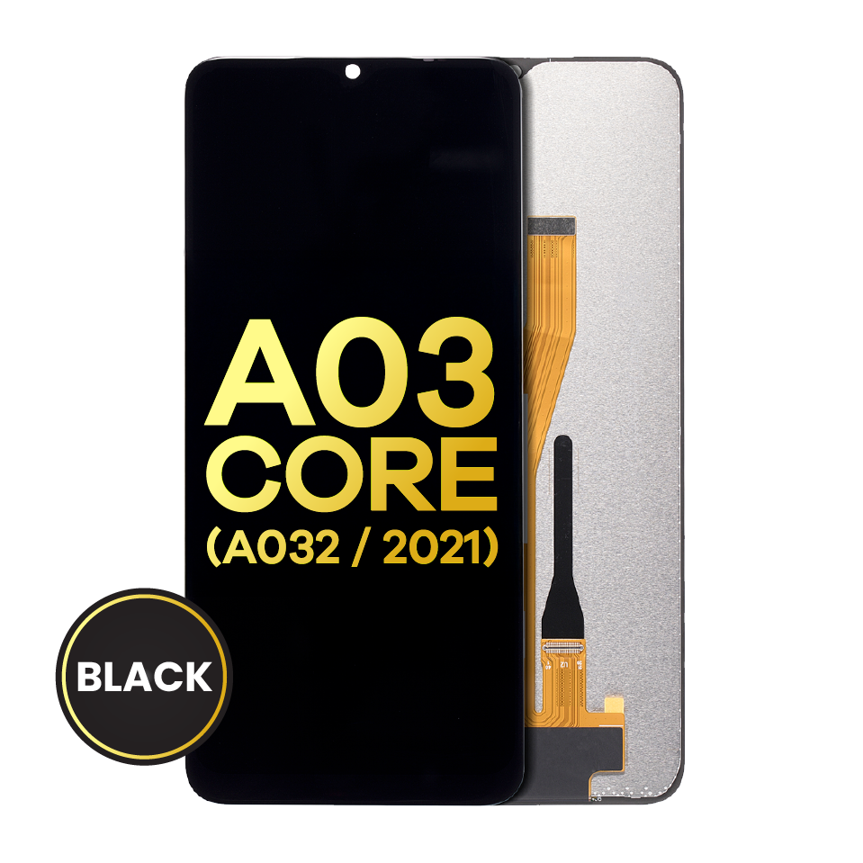 LCD Assembly Without Frame For Samsung Galaxy A03 Core (A032 / 2021) (Refurbished) (Black)