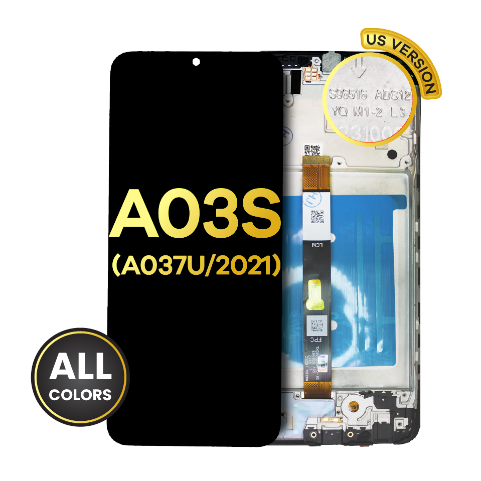 LCD Assembly With Frame For Samsung Galaxy A03s (A037U / 2021) (US Version) (Refurbished) (All Colors)