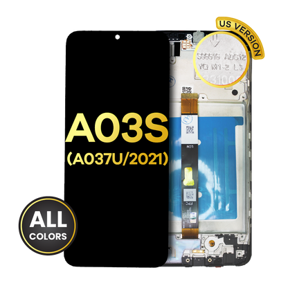 LCD Assembly With Frame For Samsung Galaxy A03s (A037U / 2021) (US Version) (Refurbished) (All Colors)