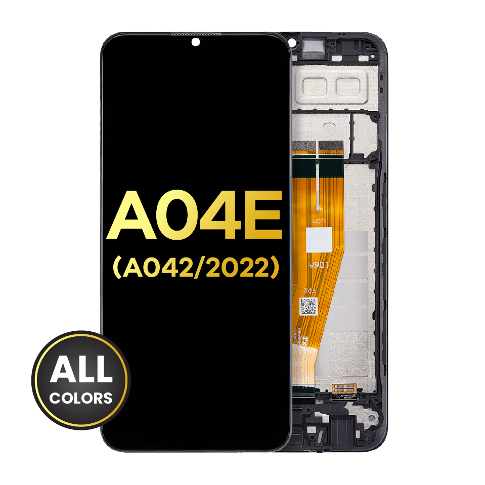 LCD Assembly With Frame For Samsung Galaxy A04E (A042 / 2022) (Refurbished) (All Colors)
