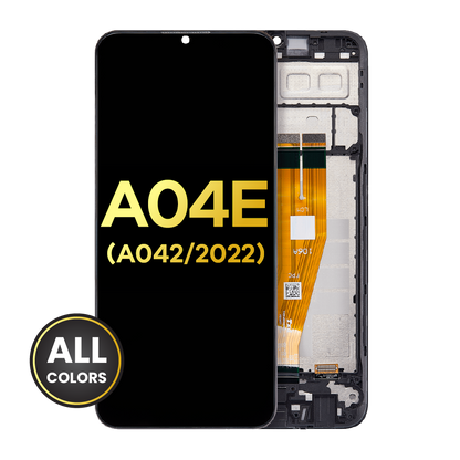 LCD Assembly With Frame For Samsung Galaxy A04E (A042 / 2022) (Refurbished) (All Colors)