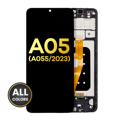 LCD Assembly With Frame For Samsung Galaxy A05 (A055 / 2023) (Refurbished) (All Colors)