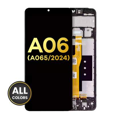 LCD Assembly With Frame For Samsung Galaxy A06 (A065 / 2024) (Refurbished) (All Colors)