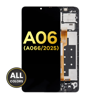 LCD Assembly With Frame For Samsung Galaxy A06 5G (A066/ 2025) (Refurbished) (All Colors)