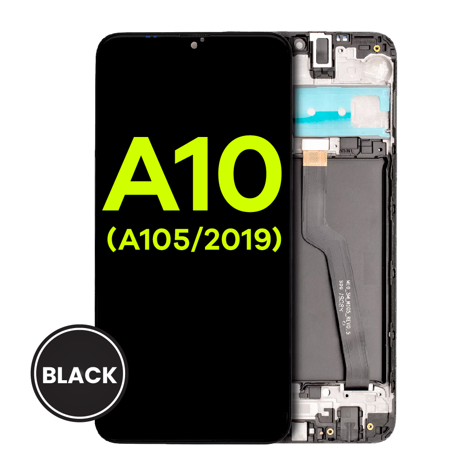 LCD Assembly With Frame For Samsung Galaxy A10 (A105 / 2019) (Dual Card Version) (Aftermarket Plus) (All Colors)