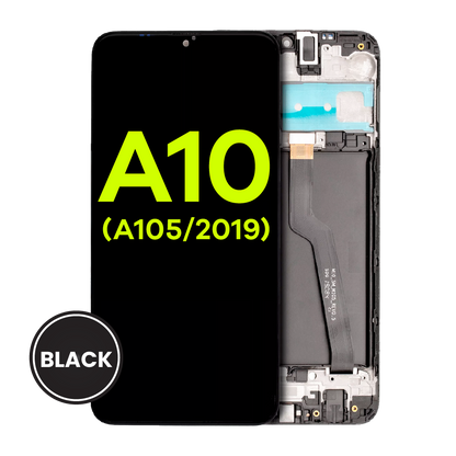 LCD Assembly With Frame For Samsung Galaxy A10 (A105 / 2019) (Dual Card Version) (Aftermarket Plus) (All Colors)