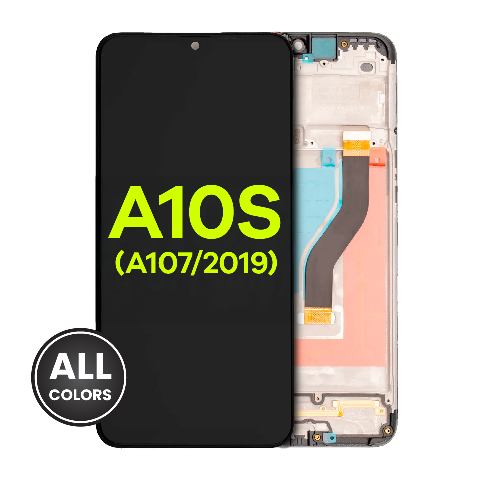 LCD Assembly With Frame For Samsung Galaxy A10s (A107 / 2019) (Service Pack) (All Colors)