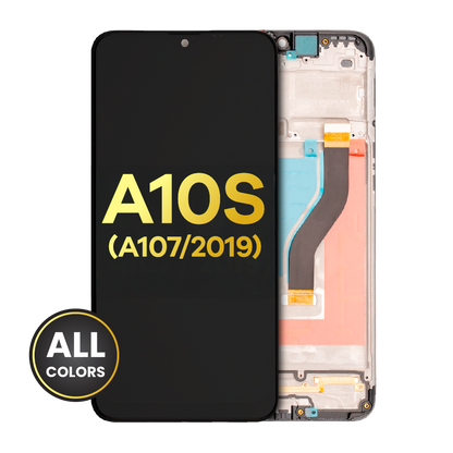 LCD Assembly With Frame For Samsung Galaxy A10s (A107 / 2019) (Refurbished) (All Colors)