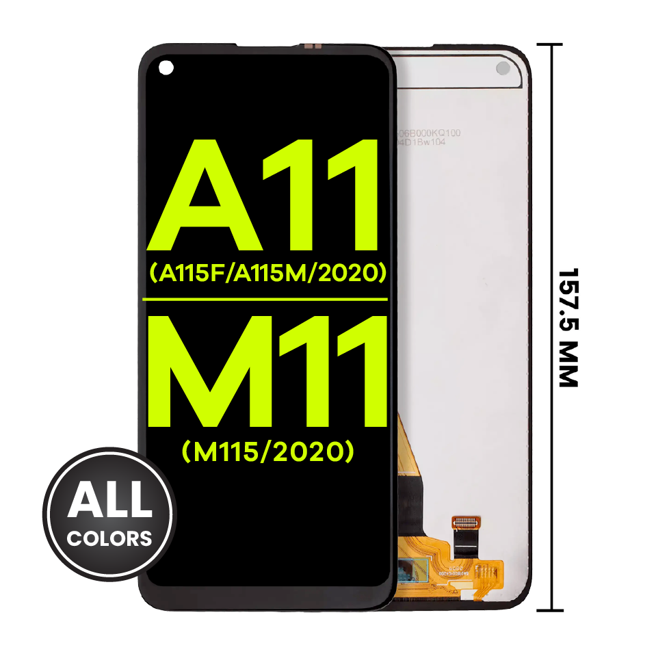 LCD Assembly Without Frame For Samsung Galaxy A11 (A115F / A115M / 2020) M11 (M115 / 2020) (International Version) (Aftermarket Plus) (All Colors)