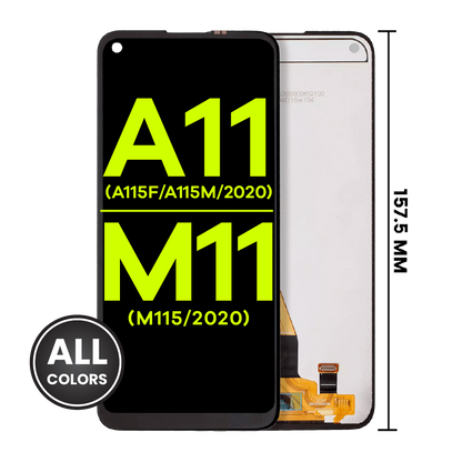 LCD Assembly Without Frame For Samsung Galaxy A11 (A115F / A115M / 2020) M11 (M115 / 2020) (International Version) (Aftermarket Plus) (All Colors)