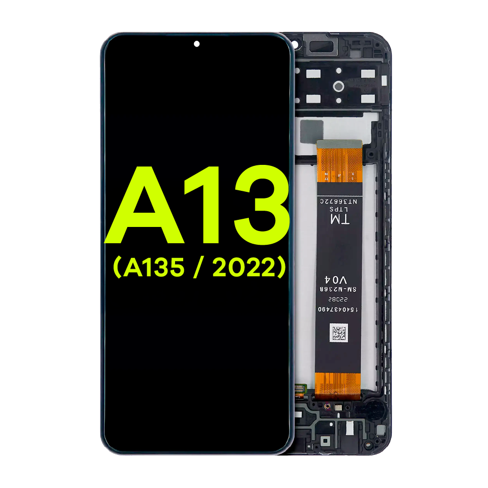 LCD Assembly With Frame For Samsung Galaxy A13 4G (A135 / 2022) (Service Pack) (All Colors)