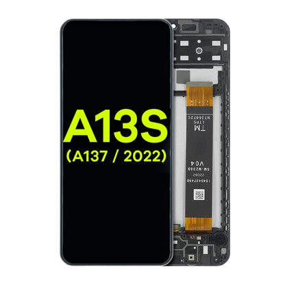 LCD Assembly With Frame For Samsung Galaxy A13s 5G (A137 / 2022) (Service Pack) (All Colors)