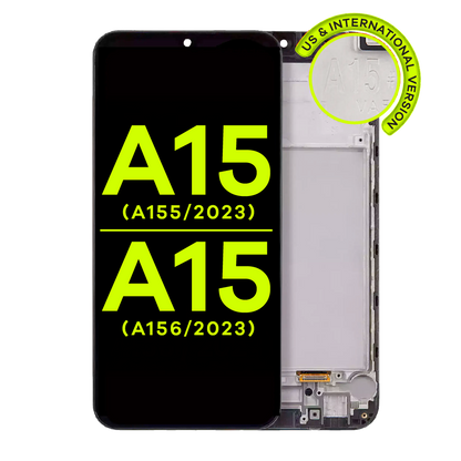 OLED Assembly With Frame For Samsung Galaxy A15 4G (A155 / 2023) / A15 5G (A156 / 2023) (US & International) (Service Pack) (All Colors)