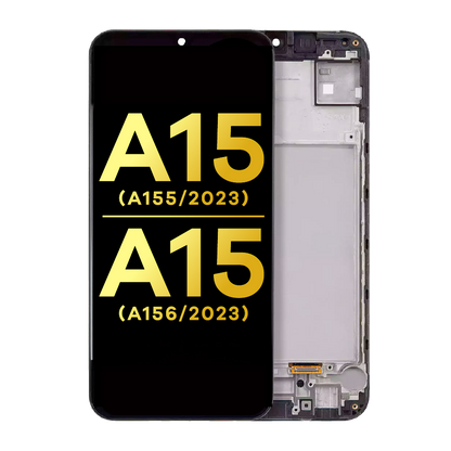 OLED Assembly With Frame For Samsung Galaxy A15 4G (A155 / 2023) / A15 5G (A156 / 2023) (Refurbished) (All Colors)