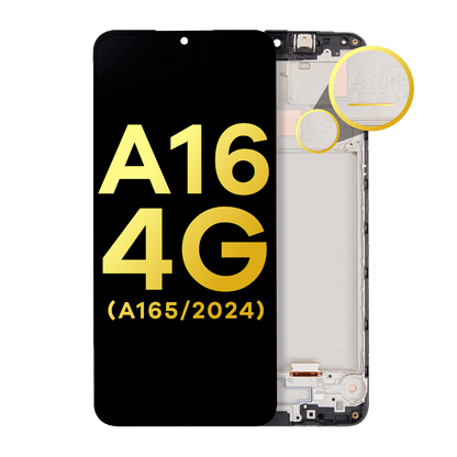 OLED Assembly With Frame For Samsung Galaxy A16 4G (A165 / 2024) (Refurbished) (All Colors)