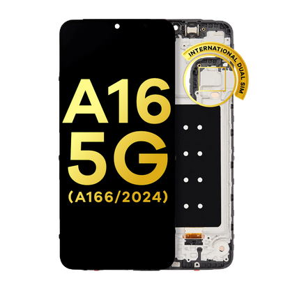 OLED Assembly With Frame For Samsung Galaxy A16 5G (A166P / 2024) (International Dual SIM) (Refurbished) (All Colors)