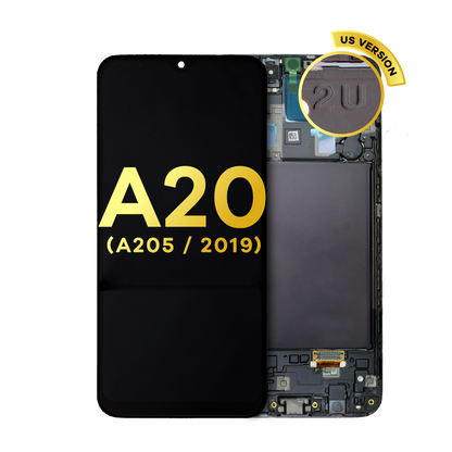 OLED Assembly With Frame For Samsung Galaxy A20 (A205 / 2019) (F Version) (Refurbished) (All Colors)