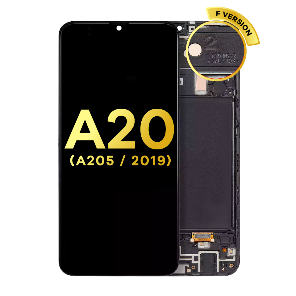 OLED Assembly With Frame For Samsung Galaxy A20 (A205 / 2019) (U Version) (Refurbished) (All Colors)