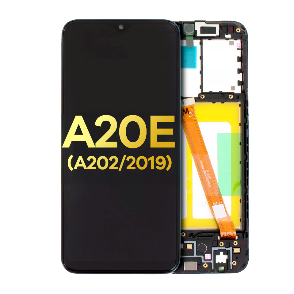 LCD Assembly With Frame For Samsung Galaxy A20e (A202 / 2019) (Service Pack) (All Colors)