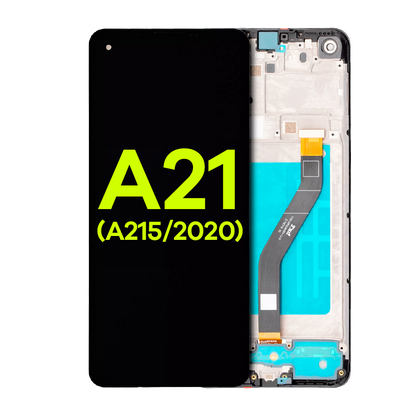 LCD Assembly With Frame For Samsung Galaxy A21 (A215 / 2020) (Aftermarket Plus)