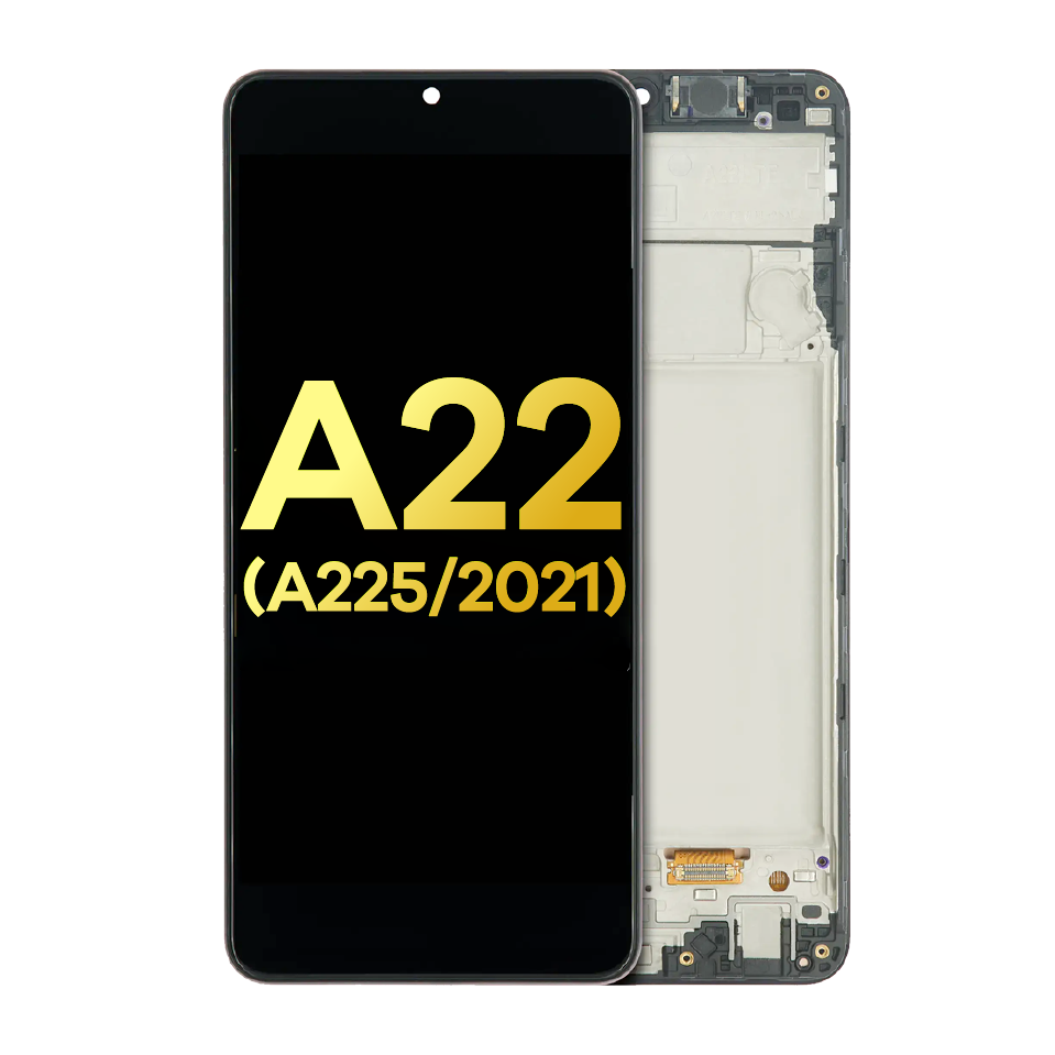 OLED Assembly With Frame For Samsung Galaxy A22 4G (A225 / 2021) (Refurbished) (All Colors)