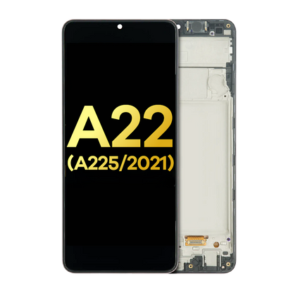 OLED Assembly With Frame For Samsung Galaxy A22 4G (A225 / 2021) (Refurbished) (All Colors)