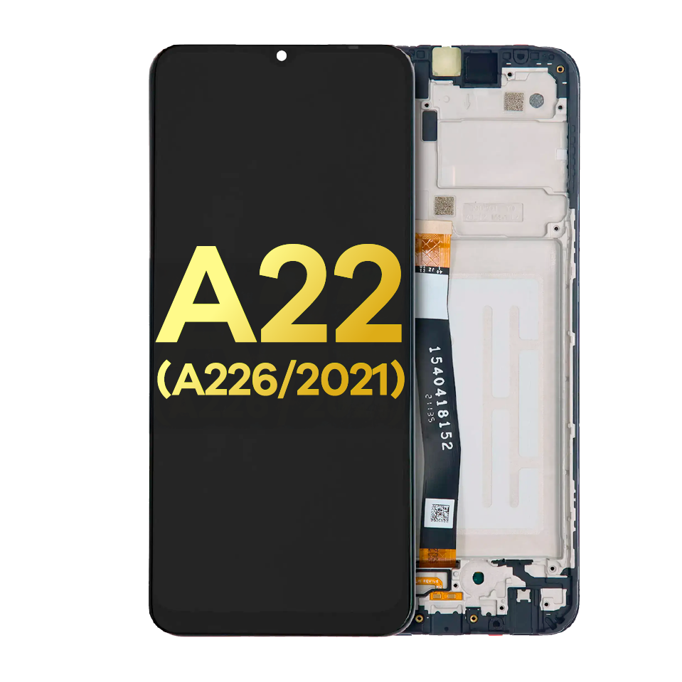 LCD Assembly With Frame For Samsung A22 5G (A226 / 2021) (Refurbished) (All Colors)