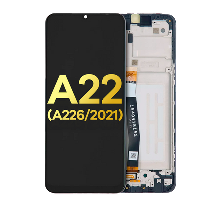 LCD Assembly With Frame For Samsung A22 5G (A226 / 2021) (Refurbished) (All Colors)