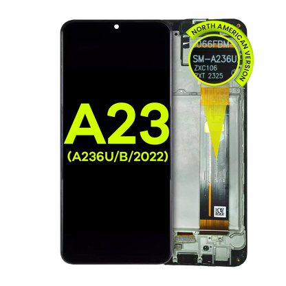 LCD Assembly With Frame For Samsung Galaxy A23 5G (A236U/B / 2022) (North American U/B Version) (Service Pack) (All Colors)