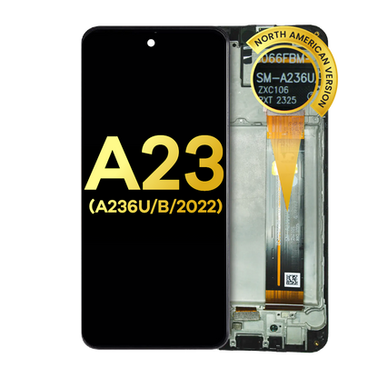LCD Assembly With Frame For Samsung Galaxy A23 5G (A236U/B / 2022) (North American U/B Version) (Refurbished) (All Colors)