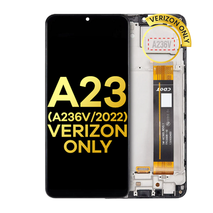LCD Assembly With Frame For Samsung Galaxy A23 5G (A236V / 2022) (Verizon V Version) (Refurbished) (All Colors)
