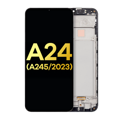OLED Assembly With Frame For Samsung Galaxy A24 4G (A245 / 2023) (Service Pack) (All Colors)