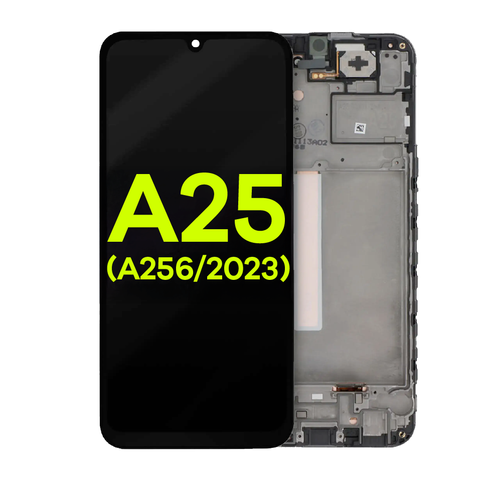 OLED Assembly With Frame For Samsung Galaxy A25 5G (A256 / 2023) (Service Pack) (All Colors)