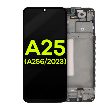 OLED Assembly With Frame For Samsung Galaxy A25 5G (A256 / 2023) (Service Pack) (All Colors)